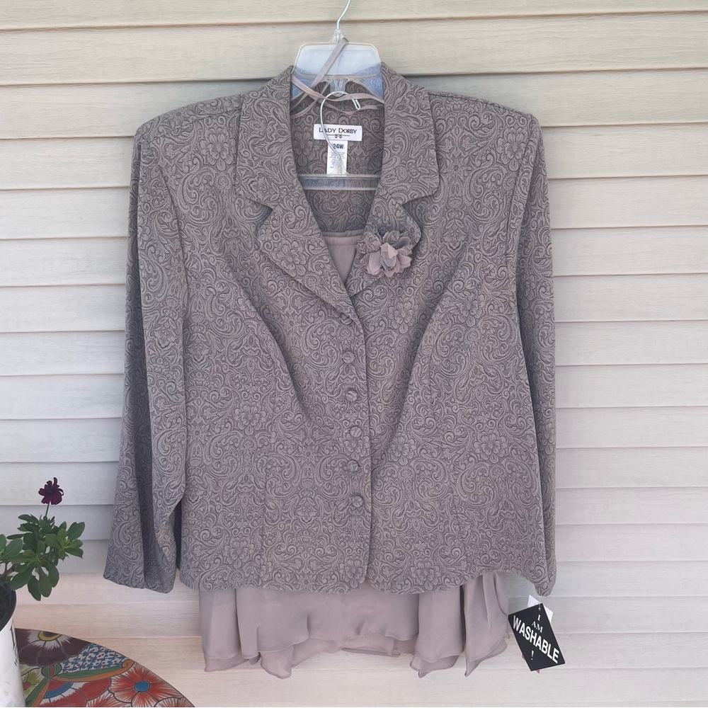 Gray Skirt Set for Work